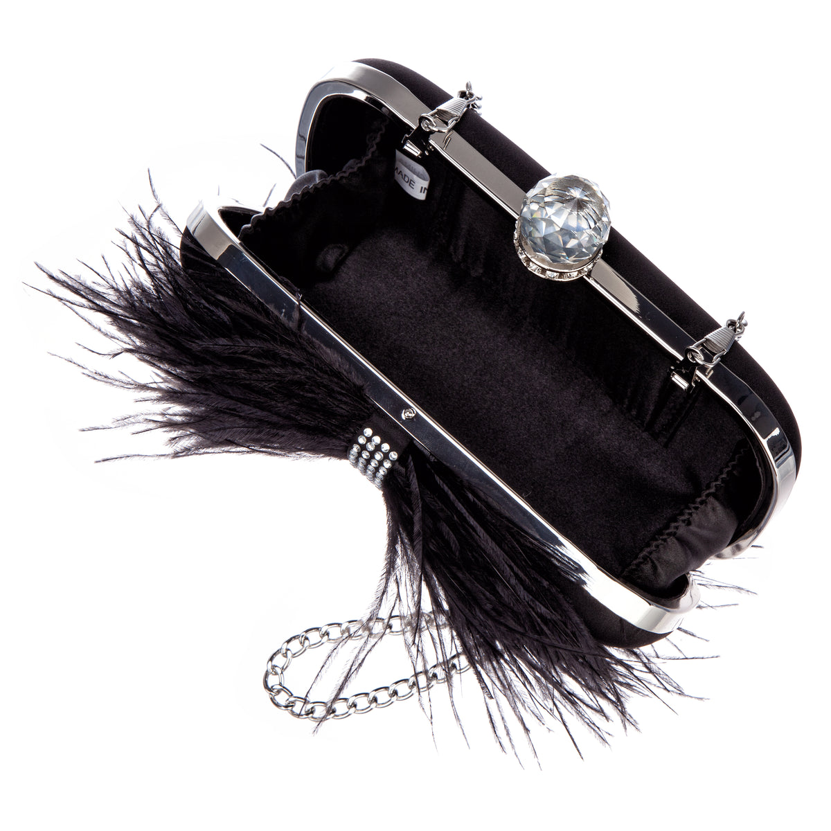 Elka black feather purse  Black feathers, Purses, Mini bag